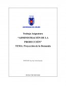 Tarea Proyección de la Demanda