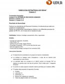 DIRECCIÓN ESTRATÉGICA DE RRHH