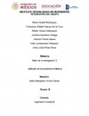 Taller de Investigación II. Inflación en la economía en México