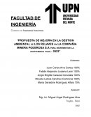PROPUESTA DE MEJORA EN LA GESTION AMBIENTAL de LOS RELAVES en LA COMPAÑIA MINERA PODEROSA S.A para incrementar la ecoficiencia vijus - 2022