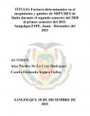 INCIDENCIA DE LA DIGITALIZACIÓN EN EL FRACASO EMPRESARIAL