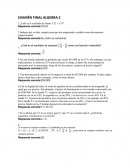 EXAMÉN FINAL ALGEBRA