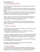 A que llamamos pensamiento?