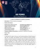 Eje temático: El Orden Económico Internacional