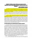 Políticas contra cíclicas para superar la crisis: regulación estatal, deuda pública tutelada. El papel del Banco de la República