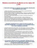 Modelos económicos de México en los siglos XX y XXI