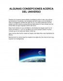 Algunas concepciones acerca del universo