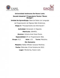 “Procesamiento de Información”. Página 1