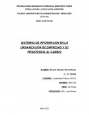 SISTEMAS DE INFORMACION EN LA ORGANIZACIÓN DE EMPRESAS Y SU RESISTENCIA AL CAMBIO