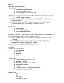 Resumen de base de datos. Página 1