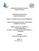 IDEAS PARA INTEGRAR UNA TEORÍA DE LA EDUCACIÓN