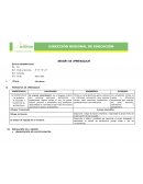 Sesión de aprendizaje. Mis Gestos