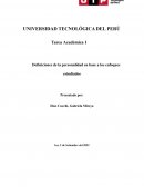 Definiciones de la personalidad en base a los enfoques estudiados