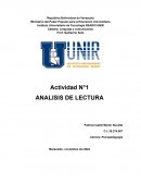 Actividad Analisis de lectura