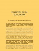 LA IMPORTANCIA DE LA FILOSOFÍA EN LA EDUCACIÓN