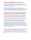 Analizar los problemas del caso Coca-Cola