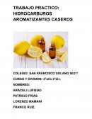 TRABAJO PRACTICO: HIDROCARBUROS AROMATIZANTES CASEROS