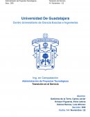 Transición en el servicio: Planificación y Soporte: Políticas Generales