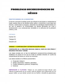 PROBLEMAS SOCIOECONOMICOS DE MÉXICO. Página 1