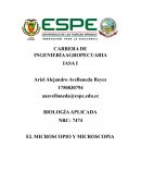 MICROSCOPIO Y MICROSCOPIA