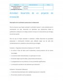 Actividad: Desarrollo de un proyecto de innovación