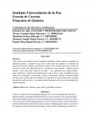 ANÁLISIS Y PROPIEDADES DEL SUELO