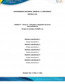 Tarea 3 – Entropía y Segunda ley de la Termodinámica