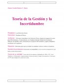 Teoría de la Gestión y la Incertidumbre