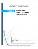 Elección vocacional. Entorno Social