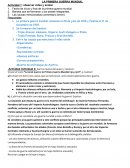 TALLER LA PRIMERA GUERRA MUNDIAL