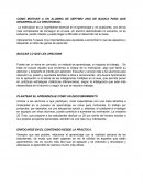 COMO MOTIVAR A UN ALUMNO DE SEPTIMO ANO DE BASICA PARA QUE DESARROLLE LA CREATIVIDAD