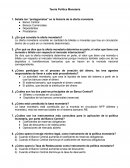 Teoría Política Monetaria