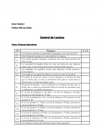 Finanzas Operativas. Página 1