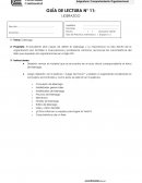 GUÍA DE LECTURA N° 11: LIDERAZGO