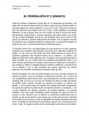 EL FEDERALISTA Nº X
