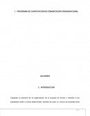 PROGRAMA DE CAPACITACIÓN EN COMUNICACIÓN ORGANIZACIONAL