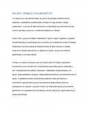 RELATO: TRABAJO COLABORATIVO