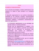 Desarrollo organizacional. La respuesta estratégica