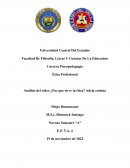 Análisis del video ¿Par que sirve la ética? Adela cortina