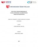 Gestión De La Seguridad Y La Salud Ocupacional en la empresa PETROPERÚ