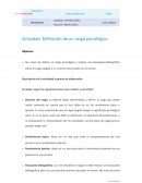 Actividad: Definición de un rasgo psicológico