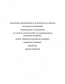 EL CICLO DE LA EDUCACIÓN Y SU ADAPATACIÓN AL CONTEXTO HISTÓRICO
