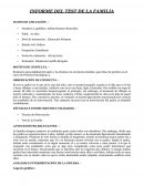 INFORME DEL TEST DE LA FAMILIA