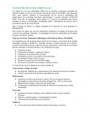 PAGOS POR SERVICIOS AMBIENTALES