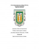 Práctica #6 Tabla de ANOVA Simple en Minitab