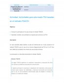 Actividades para alumnado TEA basadas en el método TEACCH