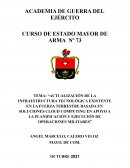 Actualizacion de la Infraestructura Tecnologica existente