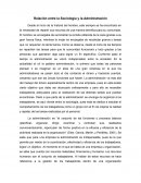 Relación entre la Sociología y la Administración