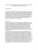 ENSAYO DE LA ESTRUCTURA DE LA CONSTITUCION POLITICA DEL PERU CON ENFASIS EN LA PARTE DOGMATICA