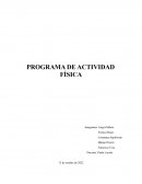 Programa actividad fisica